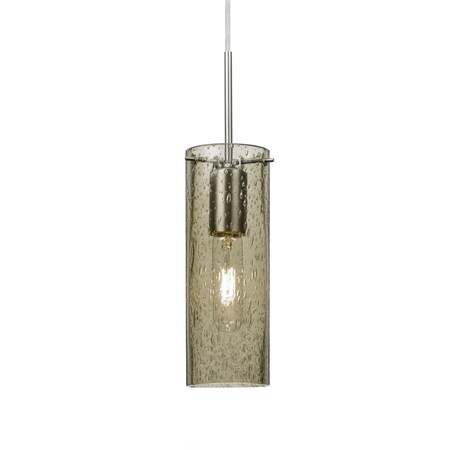 Besa Lighting Juni 10 Cord Pendant, Latte Bubble, Satin Nickel, 1x60W Incandescent 1JT-JUNI10LT-SN
